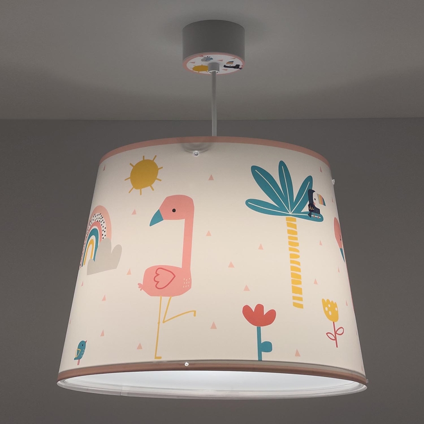Dalber 82462 - Candeeiro de criança FLAMINGO 1xE27/15W/230V