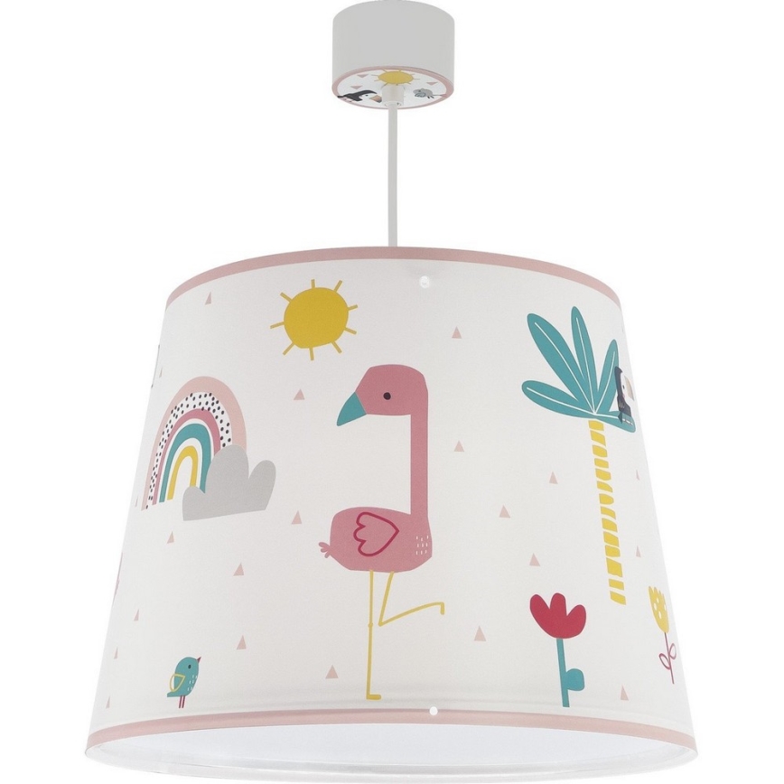 Dalber 82462 - Candeeiro de criança FLAMINGO 1xE27/15W/230V
