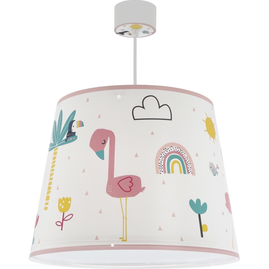 Dalber 82462 - Candeeiro de criança FLAMINGO 1xE27/15W/230V