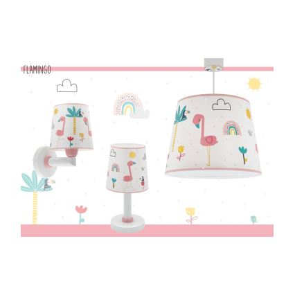 Dalber 82462 - Candeeiro de criança FLAMINGO 1xE27/15W/230V