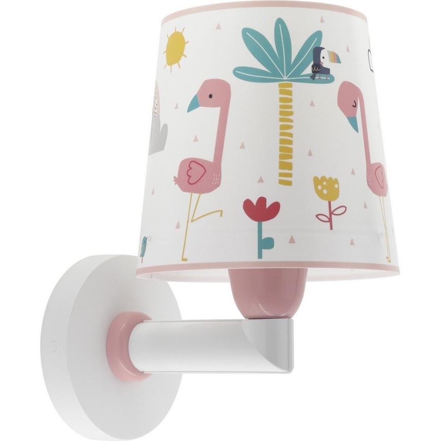 Dalber 82469 - Iluminação de parede para criança FLAMINGO 1xE27/15W/230V