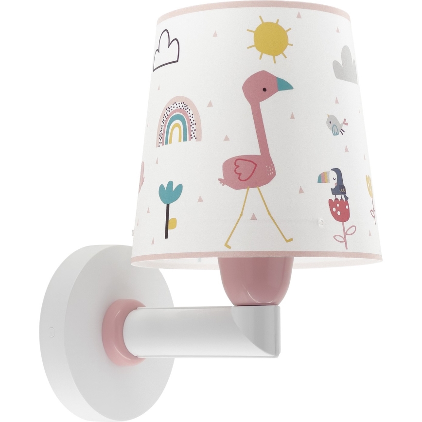 Dalber 82469 - Iluminação de parede para criança FLAMINGO 1xE27/15W/230V