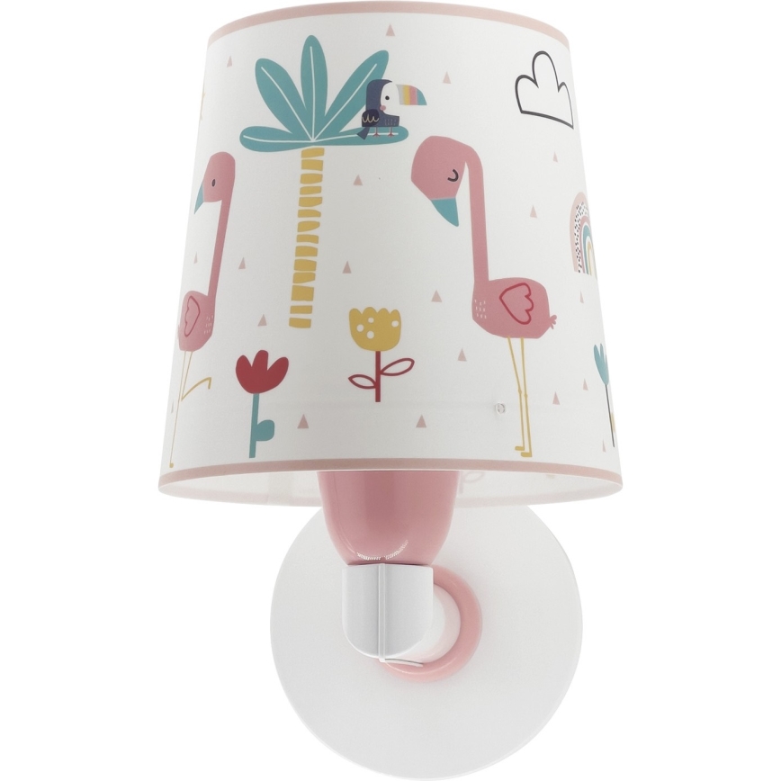 Dalber 82469 - Iluminação de parede para criança FLAMINGO 1xE27/15W/230V