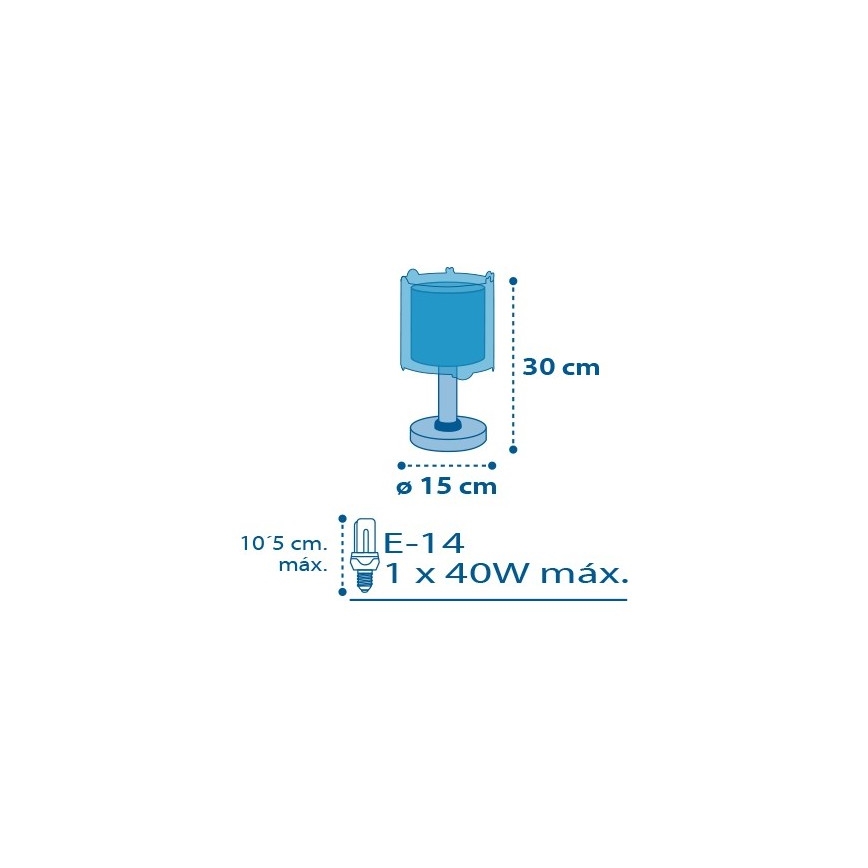 Dalber D-41341 - Candeeiro infantil PLANETS 1xE14/40W/230V