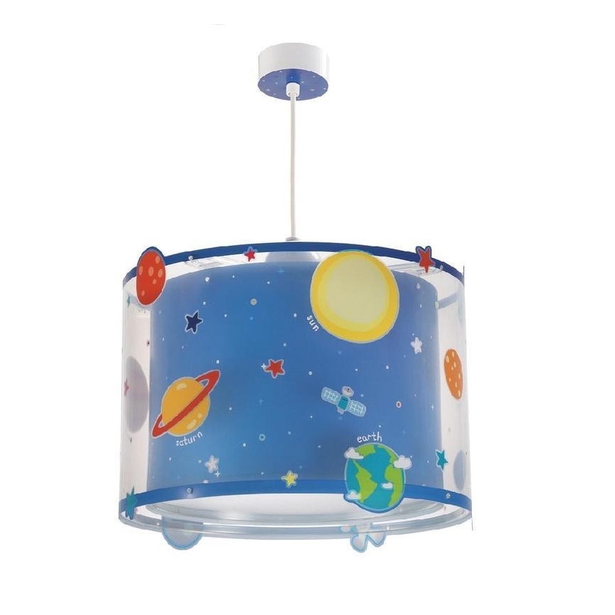 Dalber D-41342 - Candelabro de criança PLANETS 1xE27/60W/230V