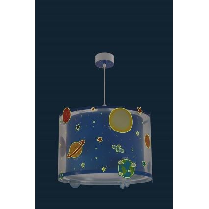 Dalber D-41342 - Candelabro de criança PLANETS 1xE27/60W/230V