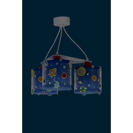 Dalber D-41344 - Candelabro infantil PLANETS 3xE27/60W/230V
