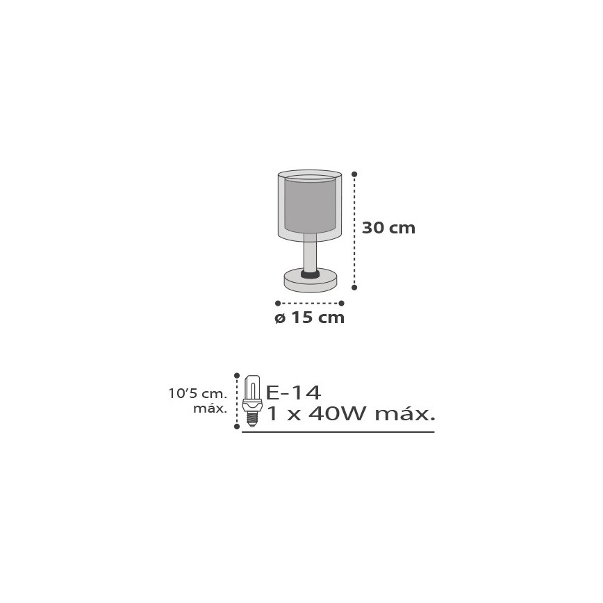 Dalber D-41411E - Candeeiro de mesa de criança CLOUDS 1xE14/40W/230V