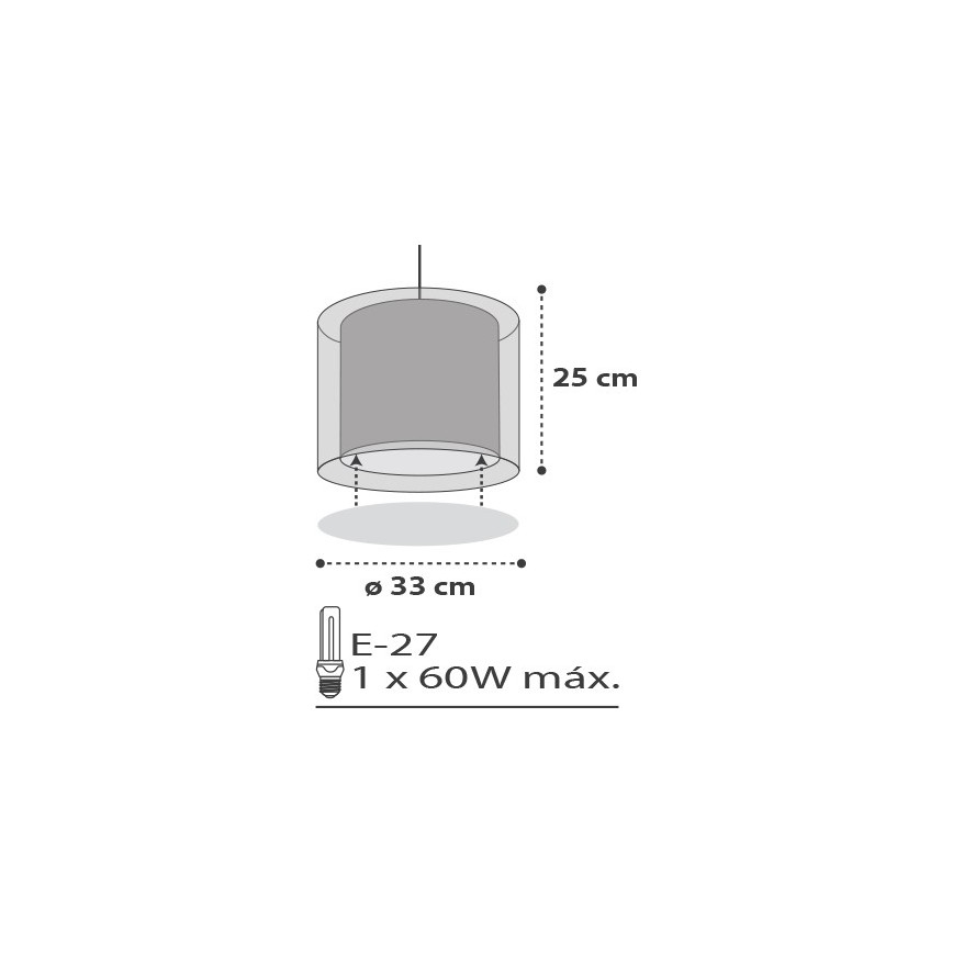 Dalber D-41412E - Candelabro de criança CLOUDS 1xE27/60W/230V