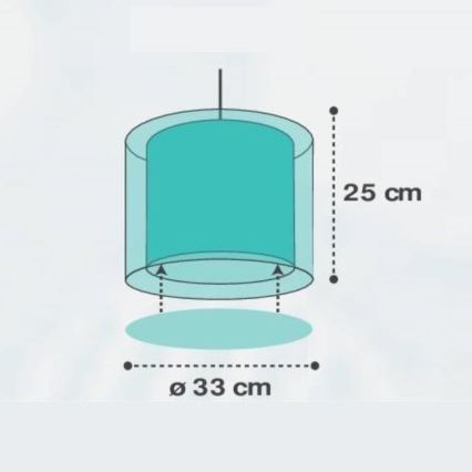 Dalber D-41412H - Candelabro de criança CLOUDS 1xE27/60W/230V