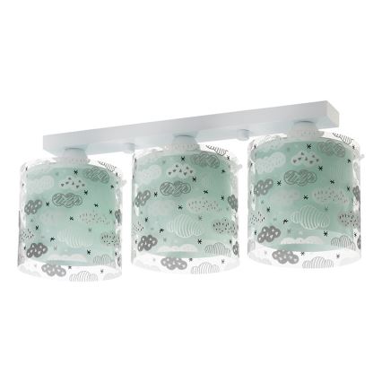 Dalber D-41413H - Luz de teto de criança CLOUDS 3xE27/60W/230V