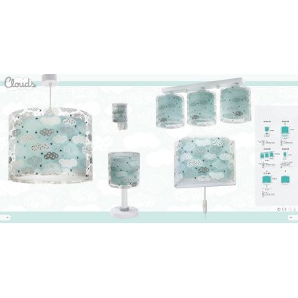 Dalber D-41413H - Luz de teto de criança CLOUDS 3xE27/60W/230V