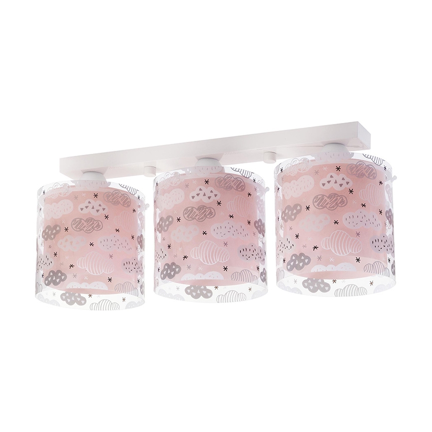 Dalber D-41413S - Luz de teto de criança CLOUDS 3xE27/60W/230V