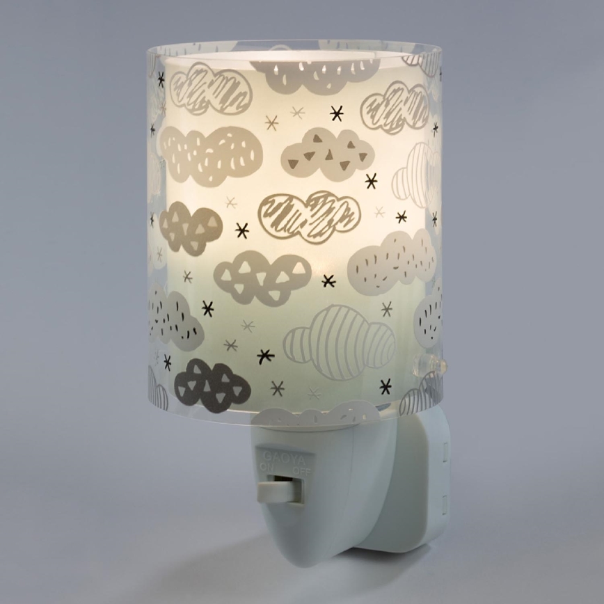 Dalber D-41415H - Luz noturna LED CLOUDS 1xE14/0,3W/230V