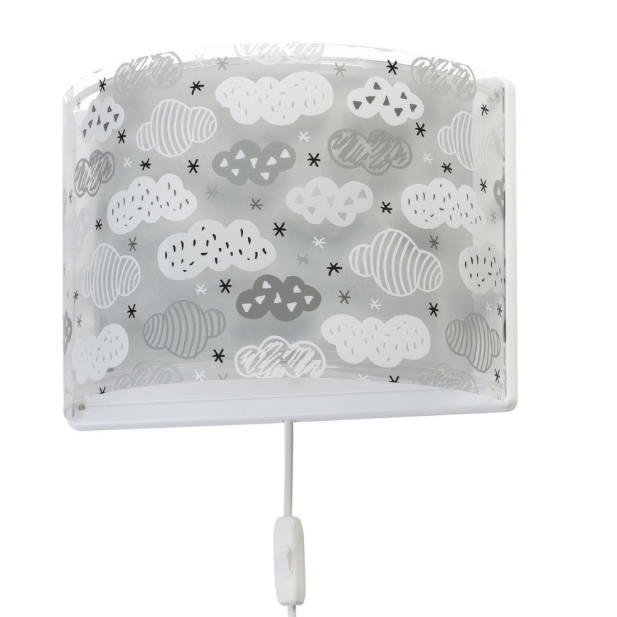 Dalber D-41418E - Luz de parede de criança CLOUDS 1xE27/60W/230V