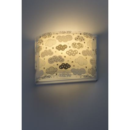 Dalber D-41418E - Luz de parede de criança CLOUDS 1xE27/60W/230V