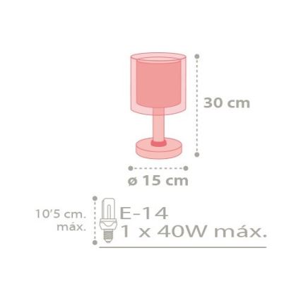 Dalber D-41431 - Lâmpada de criança COLOR RAIN 1xE14/40W/230V
