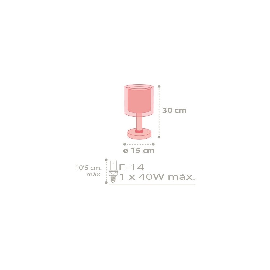 Dalber D-41431 - Lâmpada de criança COLOR RAIN 1xE14/40W/230V