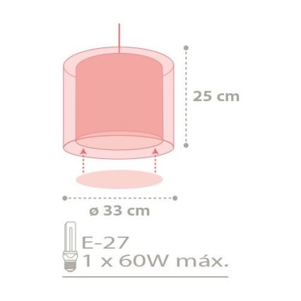 Dalber D-41432 - Candeeiro de criança COLOR RAIN 1xE27/60W/230V