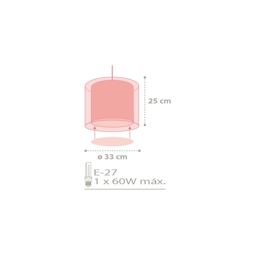 Dalber D-41432 - Candeeiro de criança COLOR RAIN 1xE27/60W/230V