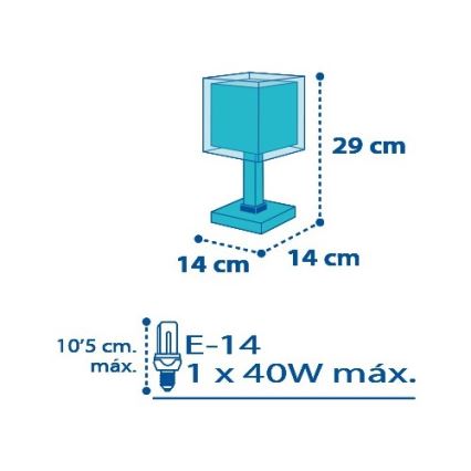 Dalber D-43421 - Lâmpada de criança PETIT MARIN 1xE14/40W/230V