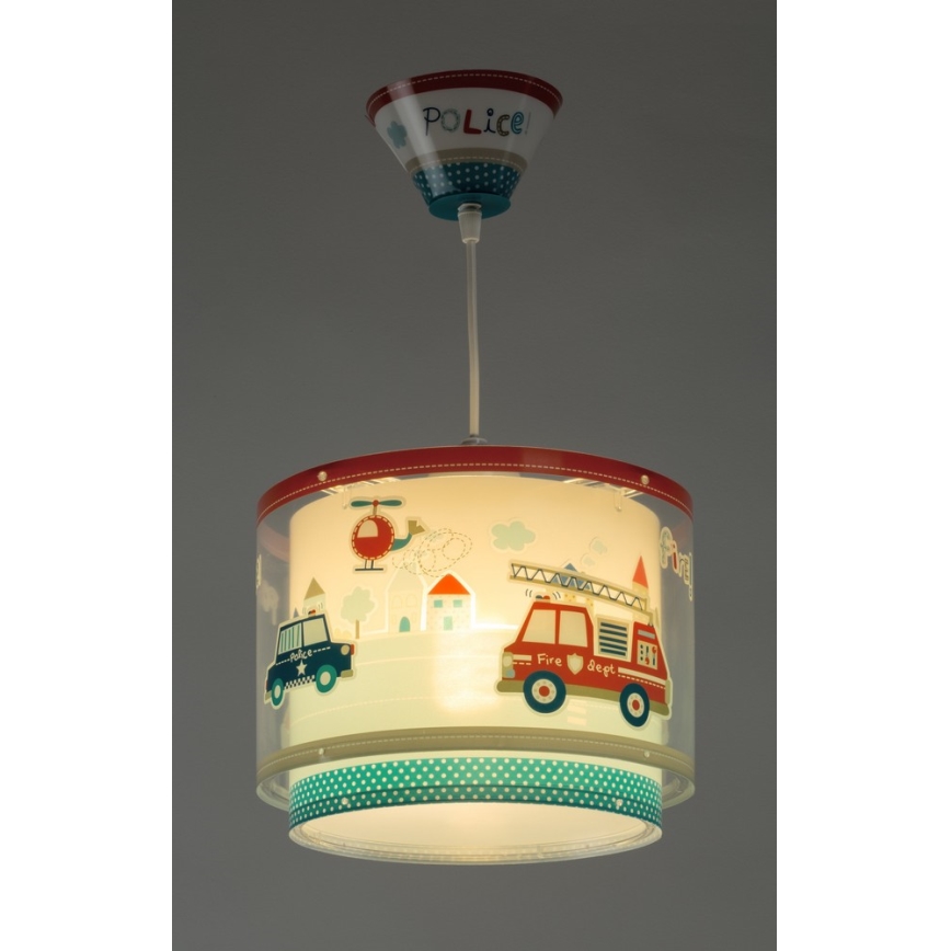 Dalber 60612 - Candelabro de criança POLICE 1xE27/60W/230V