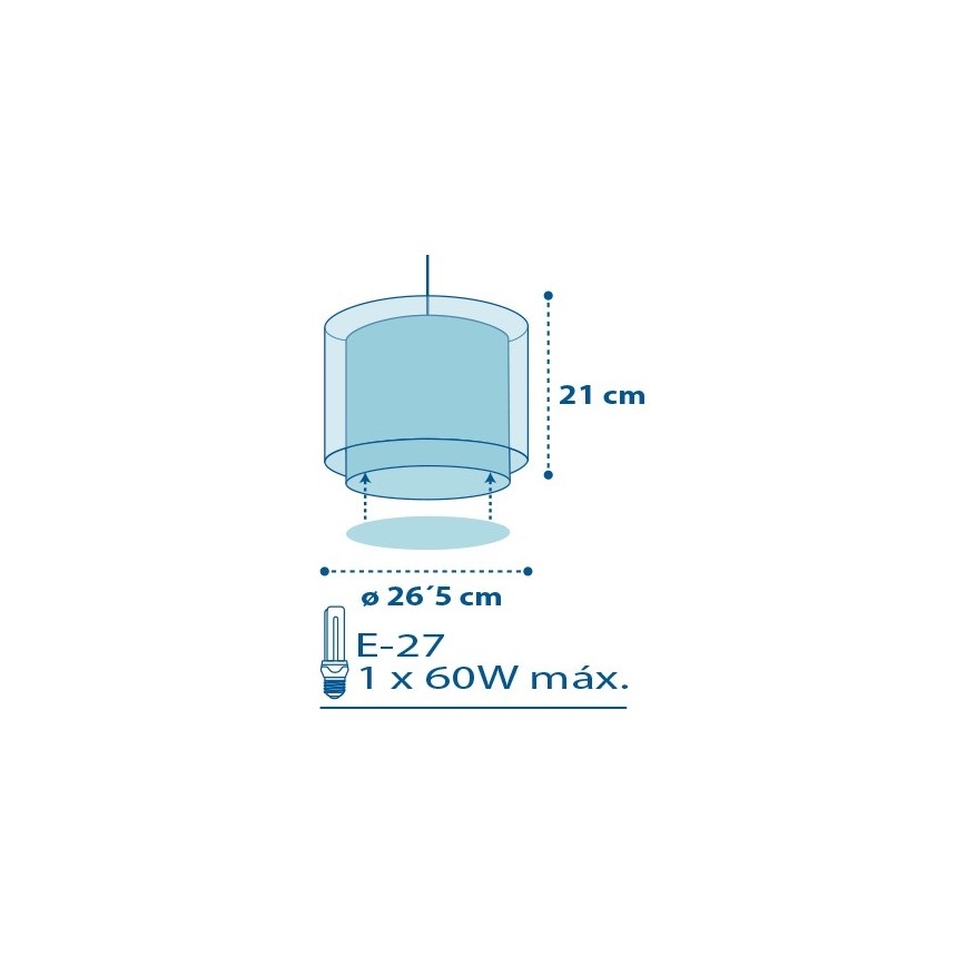 Dalber 60612 - Candelabro de criança POLICE 1xE27/60W/230V