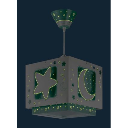 Dalber D-63232H - Candelabro de criança MOONLIGHT 1xE27/60W/230V
