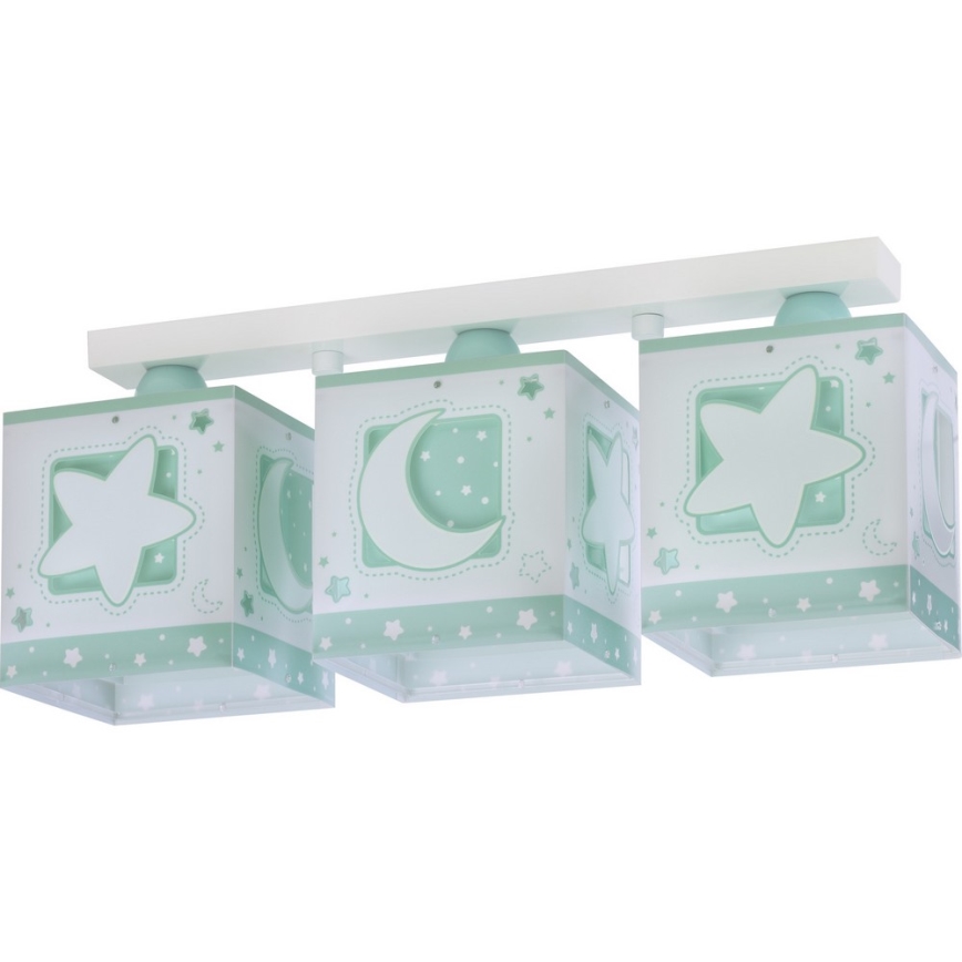 Dalber D-63233NH - Luz de teto de criança MOONLIGHT 3xE27/60W/230V