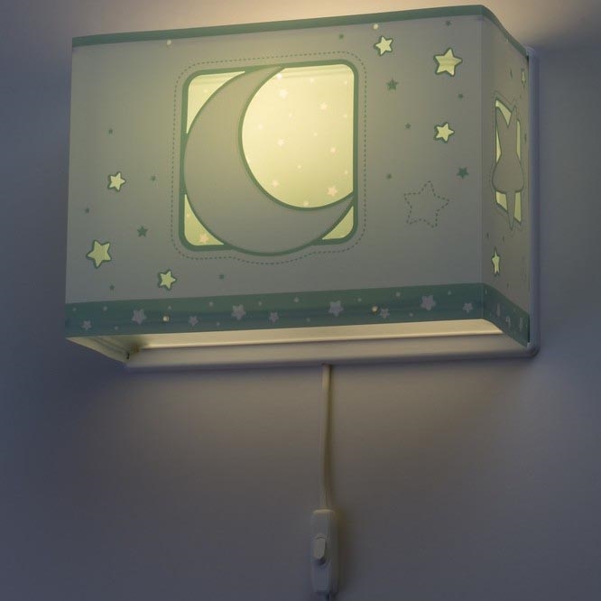 Dalber D-63238H - Luz de parede de criança MOONLIGHT 1xE27/60W/230V