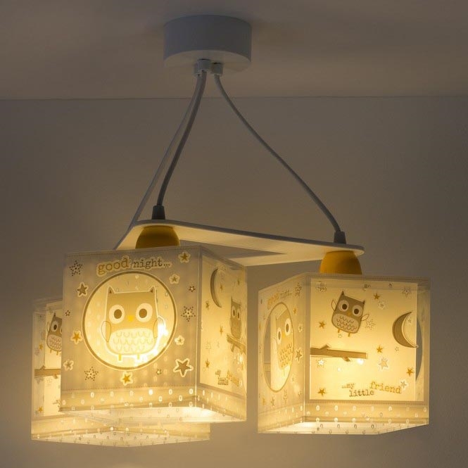 Dalber D-63394 - Candelabro de criança GOOD NIGHT 3xE27/60W/230V