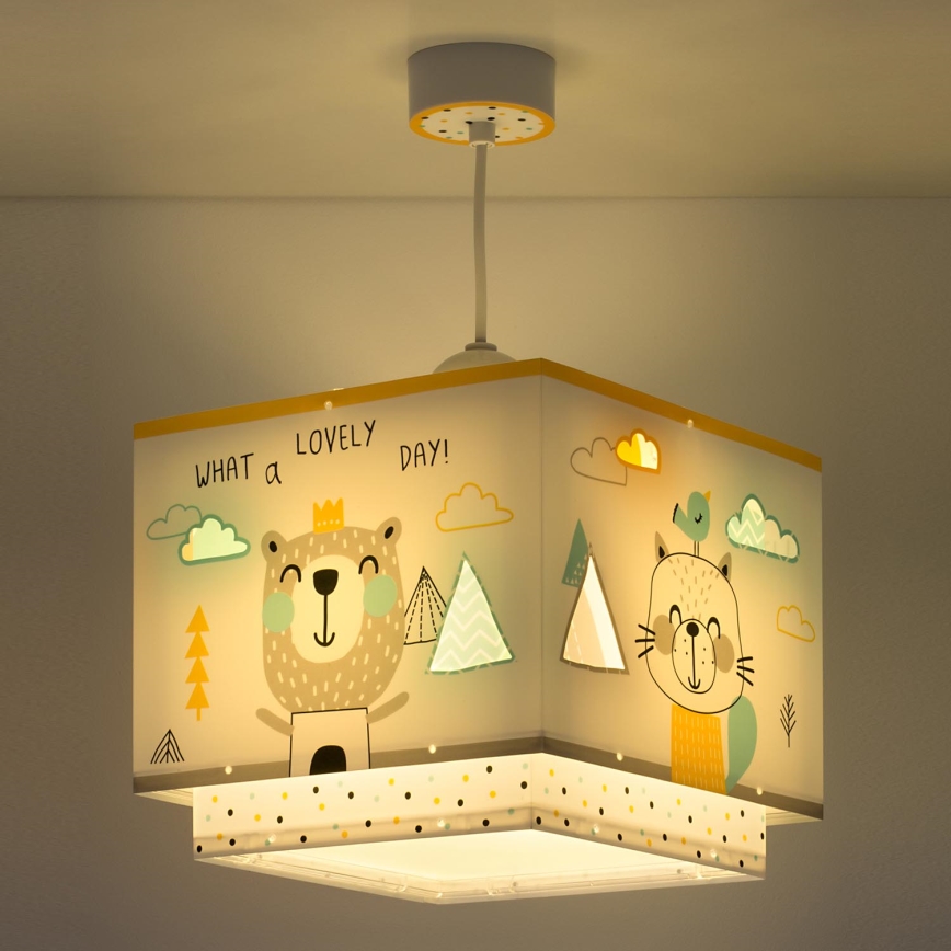 Dalber D-73242 - Candelabro de criança HELLO LITTLE 1xE27/15W/230V