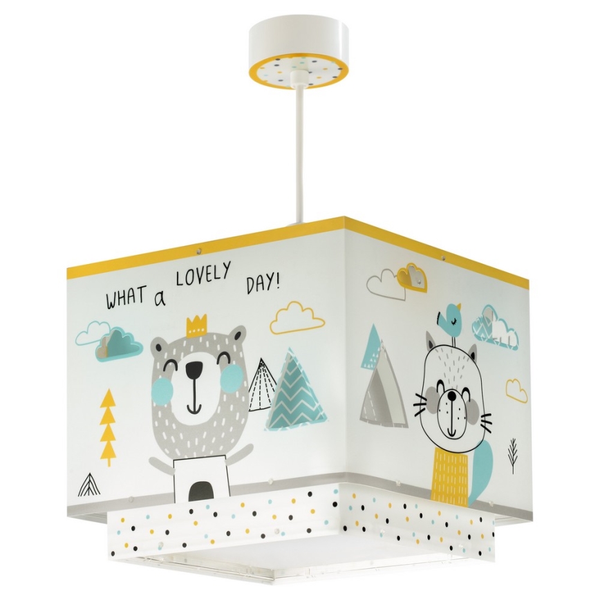 Dalber D-73242 - Candelabro de criança HELLO LITTLE 1xE27/15W/230V