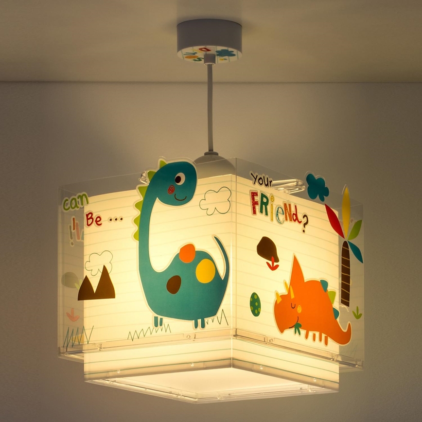 Dalber D-73452 - Candelabro infantil  DINOS 1xE27/60W/230V