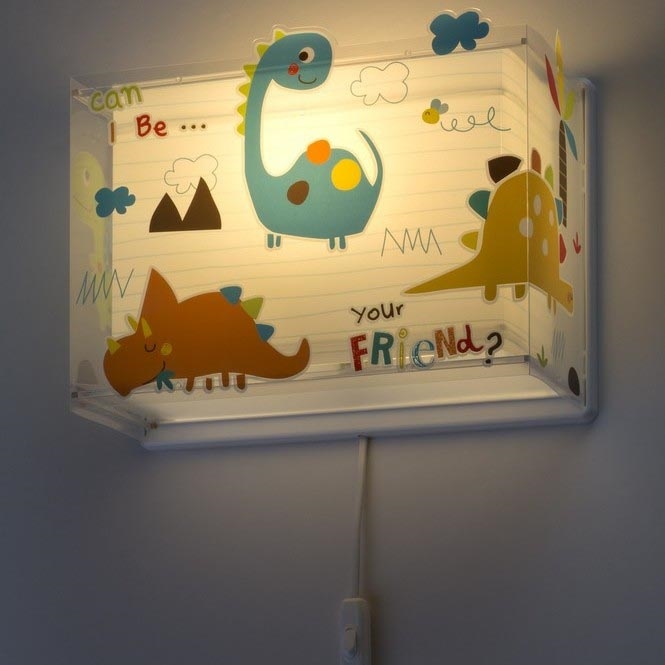 Dalber D-73458 - Iluminação de parede infantil DINOS 1xE27/60W/230V