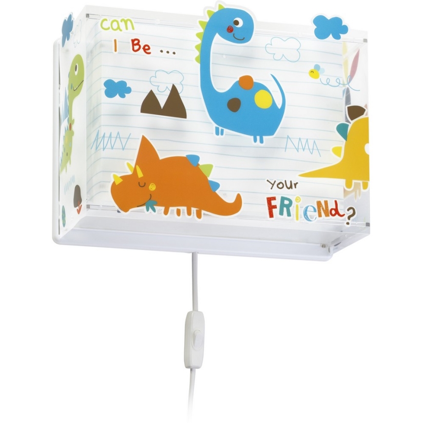 Dalber D-73458 - Iluminação de parede infantil DINOS 1xE27/60W/230V