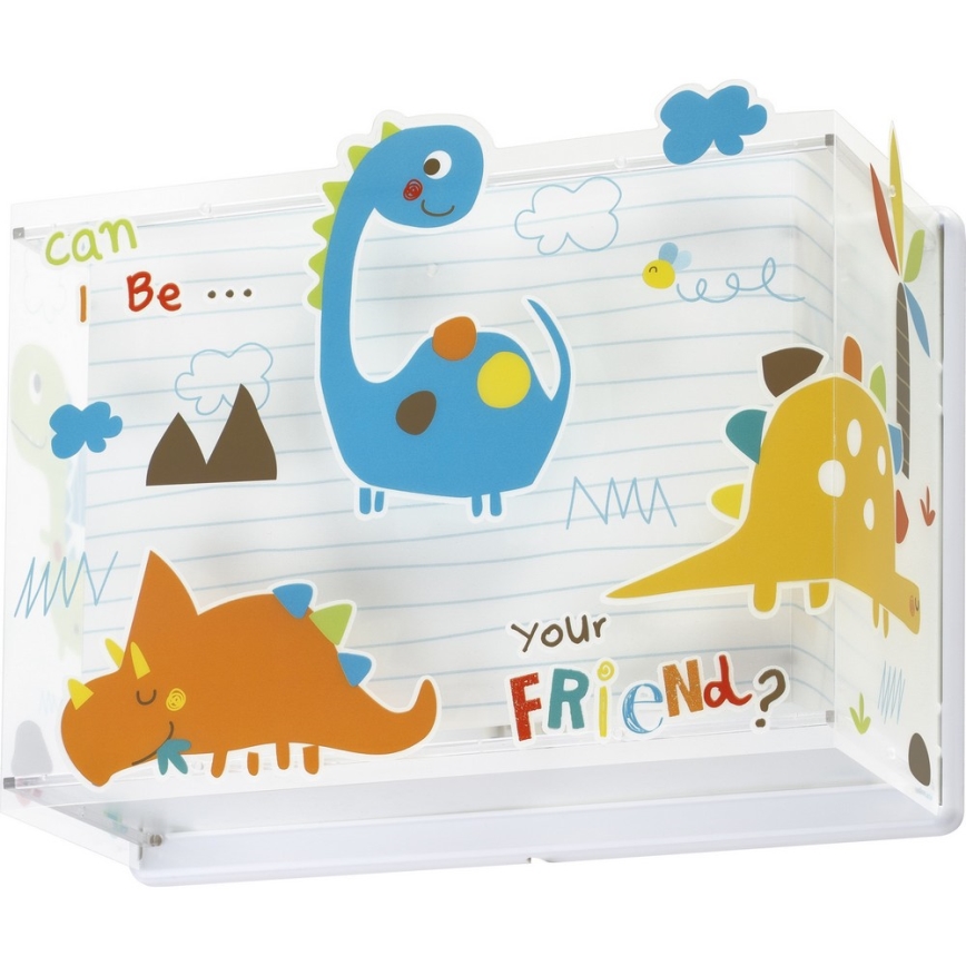 Dalber D-73458 - Iluminação de parede infantil DINOS 1xE27/60W/230V