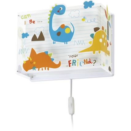 Dalber D-73458 - Iluminação de parede infantil DINOS 1xE27/60W/230V