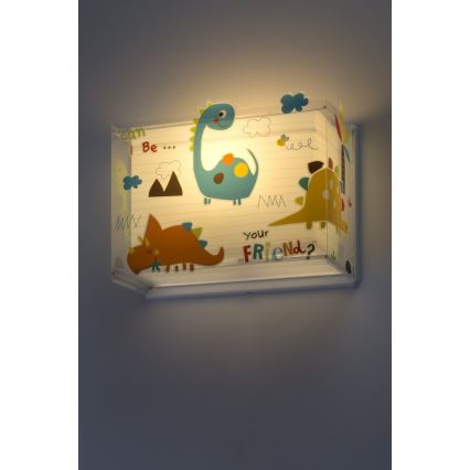 Dalber D-73458 - Iluminação de parede infantil DINOS 1xE27/60W/230V