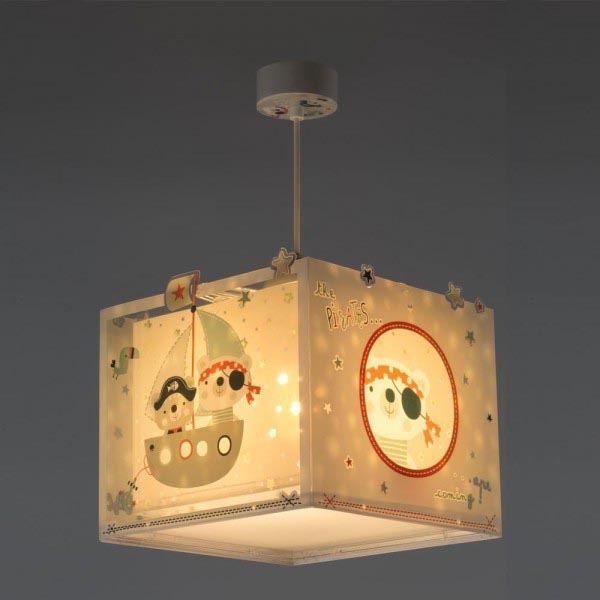 Dalber D-74552 - Candelabro de criança PIRATES 1xE27/60W/230V