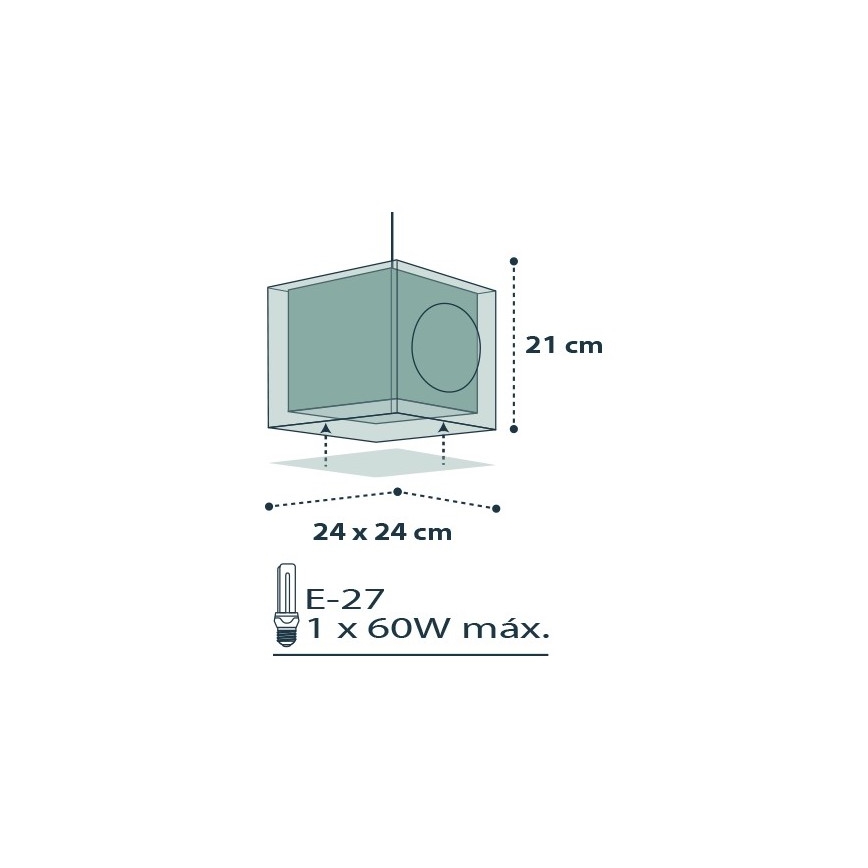 Dalber D-74552 - Candelabro de criança PIRATES 1xE27/60W/230V