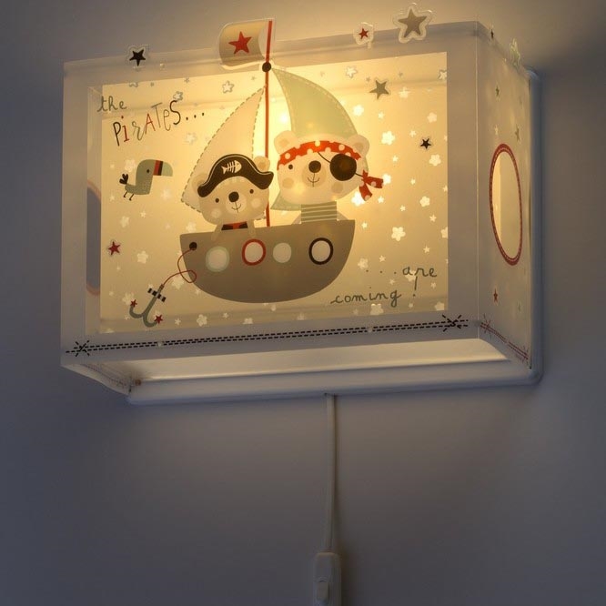 Dalber D-74558 - Luz de parede de criança PIRATES 1xE27/60W/230V