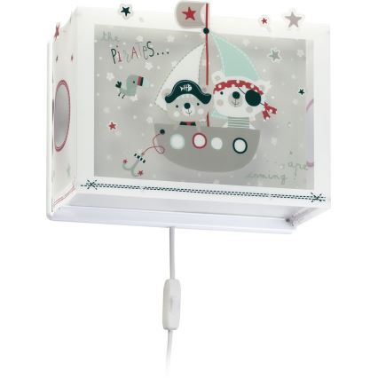 Dalber D-74558 - Luz de parede de criança PIRATES 1xE27/60W/230V