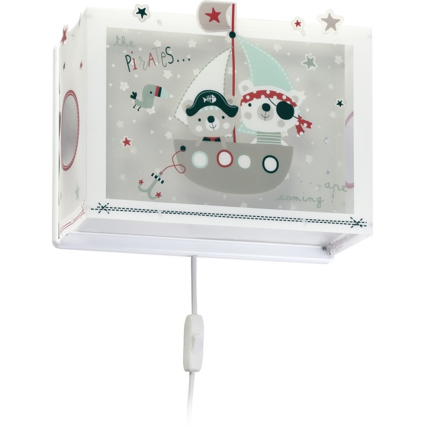 Dalber D-74558 - Luz de parede de criança PIRATES 1xE27/60W/230V