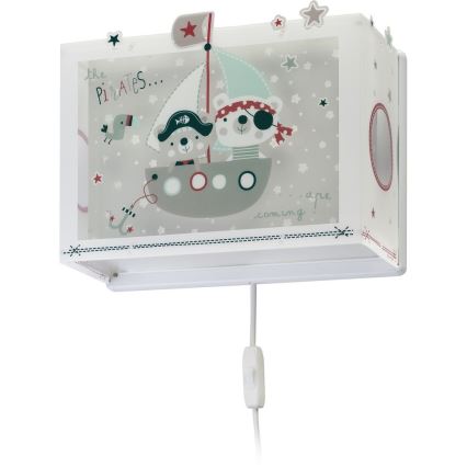 Dalber D-74558 - Luz de parede de criança PIRATES 1xE27/60W/230V