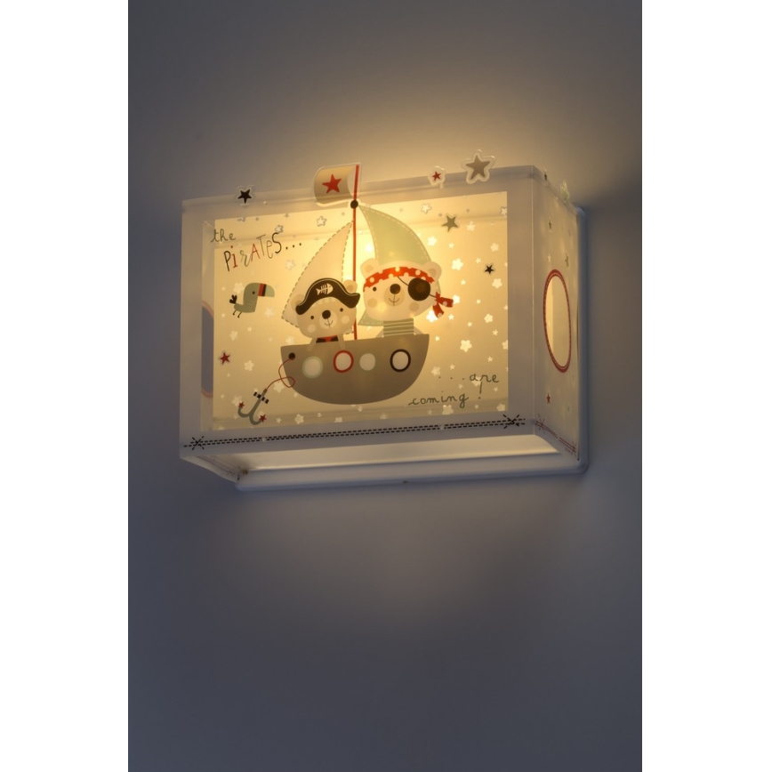 Dalber D-74558 - Luz de parede de criança PIRATES 1xE27/60W/230V