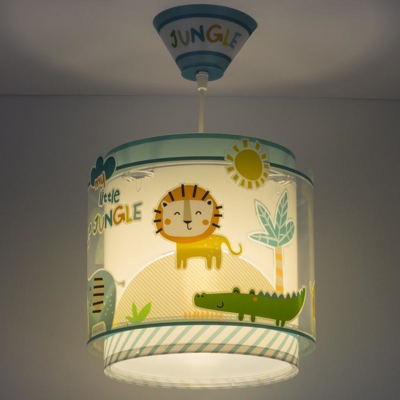 Dalber D-76112 - Candelabro de criança MY LITTLE JUNGLE 1xE27/15W/230V