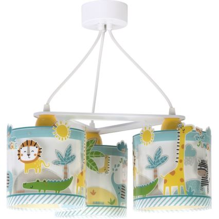 Dalber D-76114 - Candeeiro de criança MY LITTLE JUNGLE 3xE27/15W/230V
