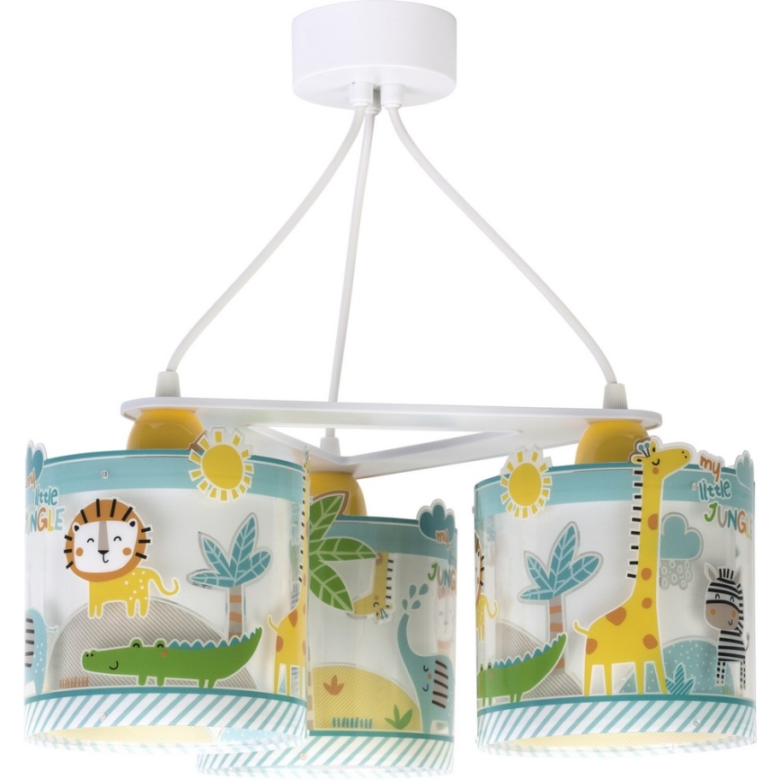 Dalber D-76114 - Candeeiro de criança MY LITTLE JUNGLE 3xE27/15W/230V