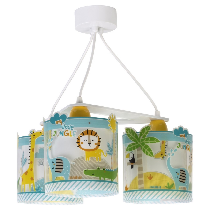 Dalber D-76114 - Candeeiro de criança MY LITTLE JUNGLE 3xE27/15W/230V